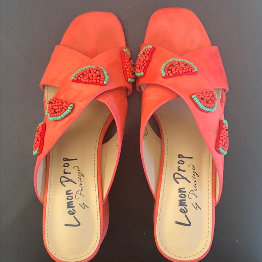 LULUS WATERMELON MULES